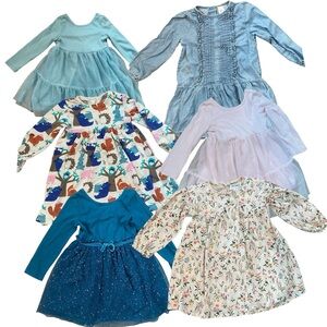 3T dress bundle lot - Old Navy Cat & Jack- long sleeve, three tutu dresses - GUC